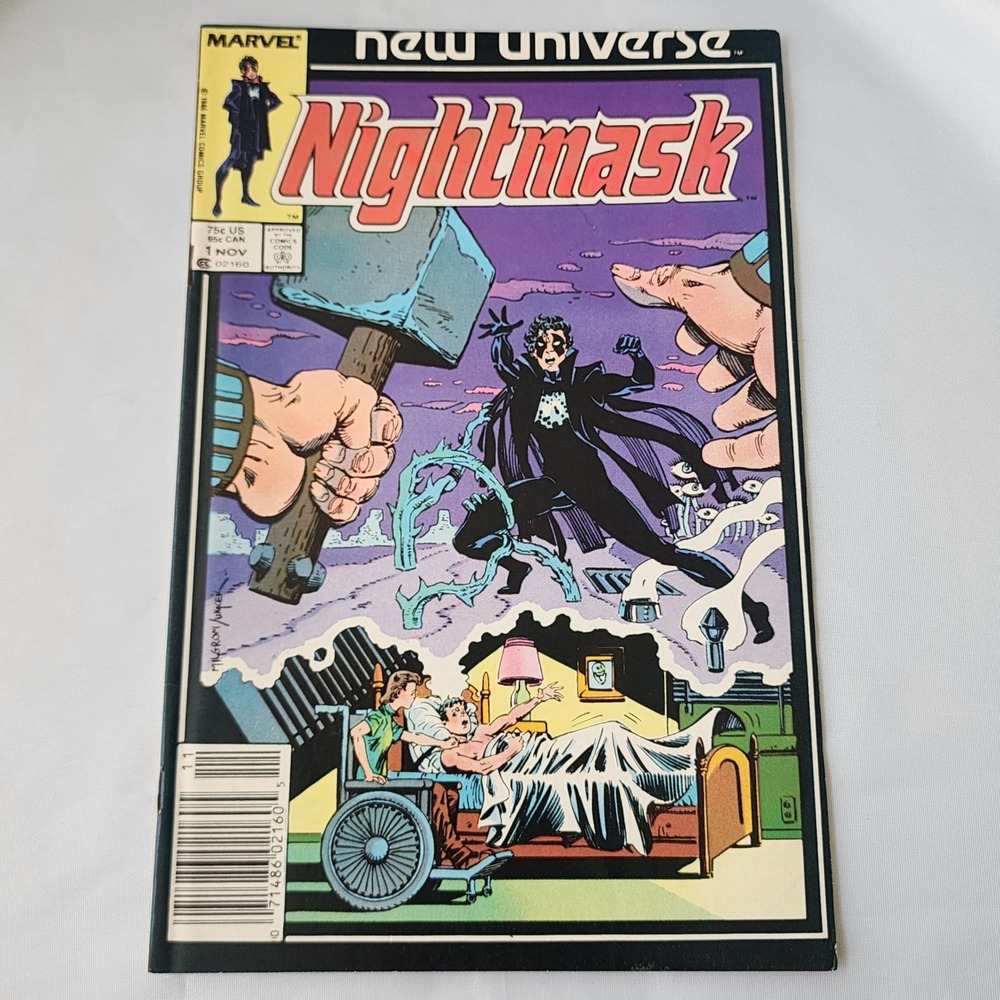 Nightmask #1 Marvel Comics New Universe November 1986 Comic Book FN B&B KEY FI